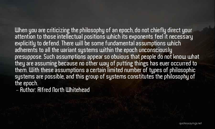 Epoch Quotes By Alfred North Whitehead