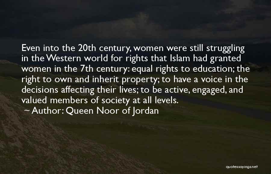 Equal Education For All Quotes By Queen Noor Of Jordan