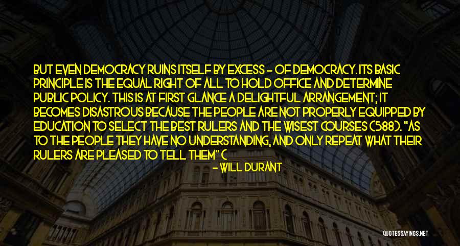 Equal Education For All Quotes By Will Durant