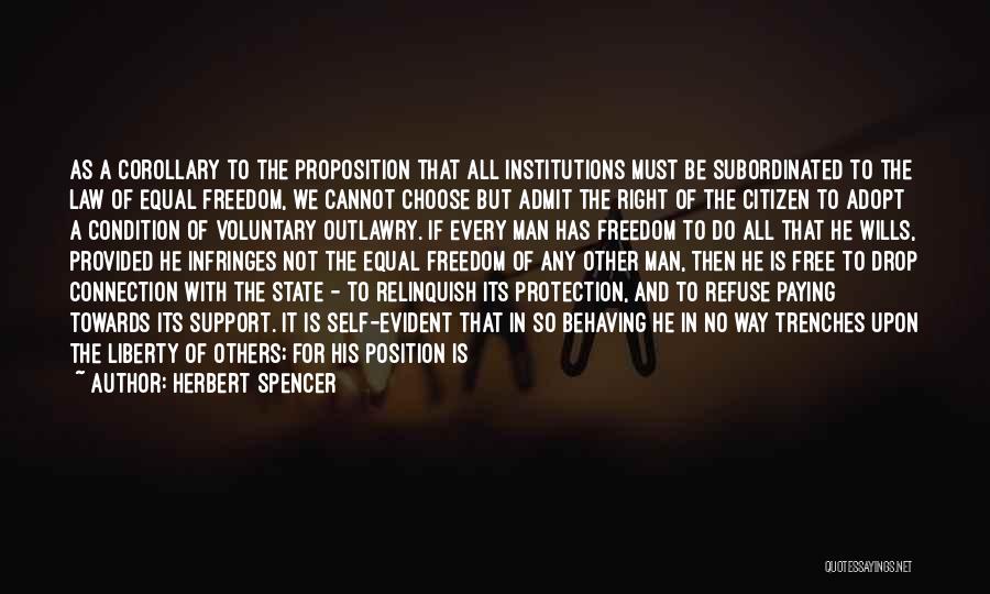 Equal Protection Quotes By Herbert Spencer