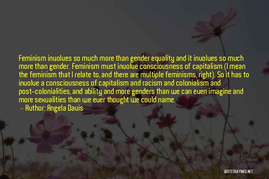 Equality Gender Quotes By Angela Davis