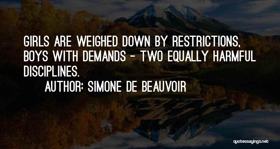 Equality Gender Quotes By Simone De Beauvoir