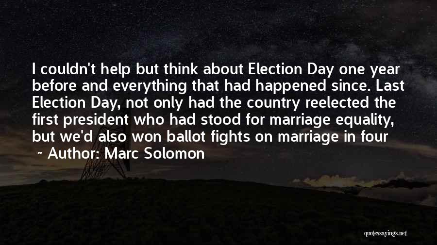 Equality In Marriage Quotes By Marc Solomon