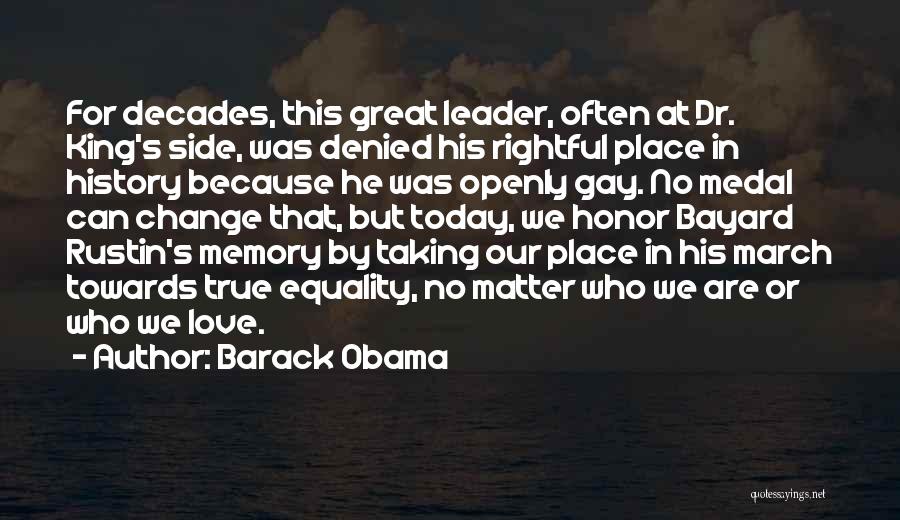 Equality Love Quotes By Barack Obama