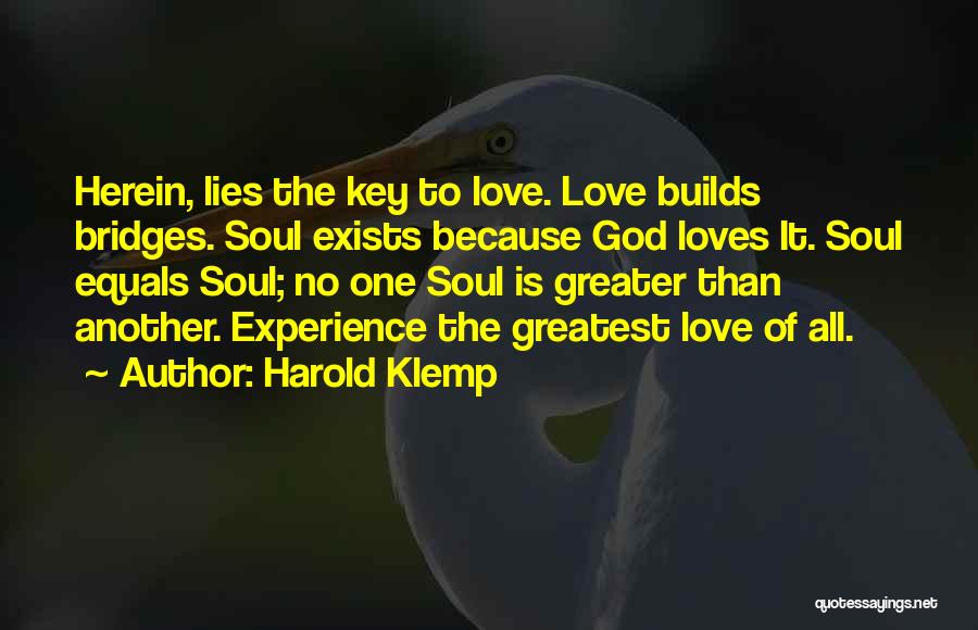 Equality Love Quotes By Harold Klemp