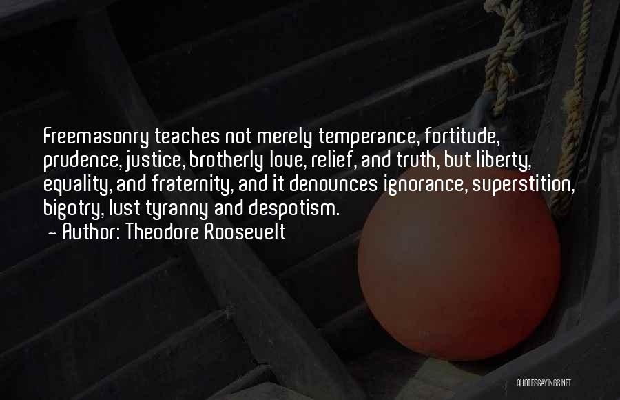 Equality Love Quotes By Theodore Roosevelt