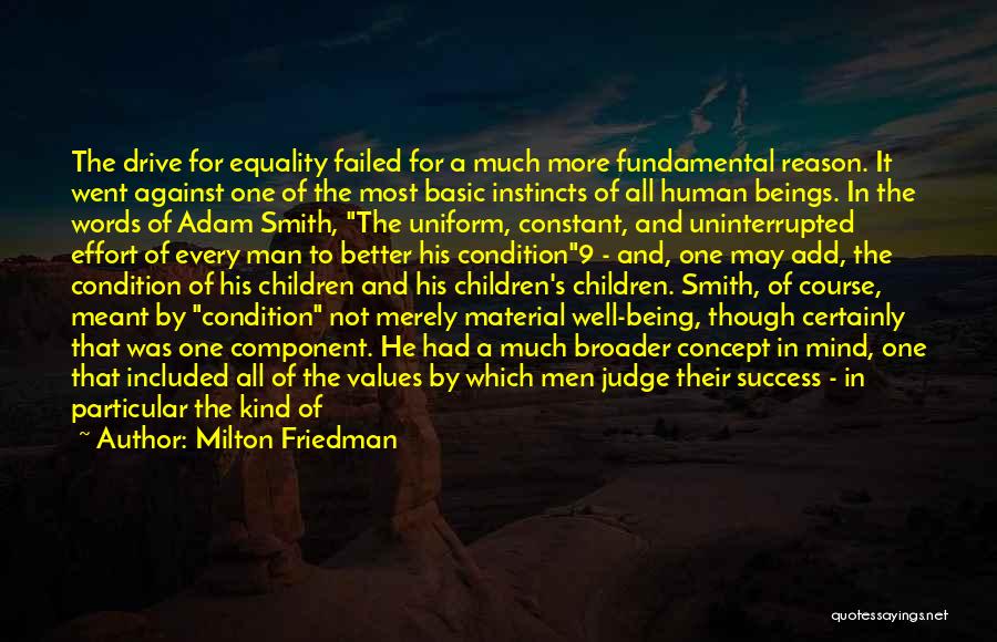 Equality Of Human Beings Quotes By Milton Friedman
