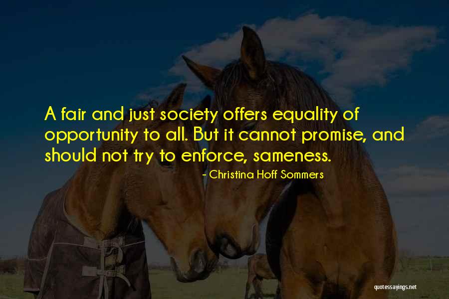 Equality Of Opportunity Quotes By Christina Hoff Sommers Equality Of Opportunity Quotes By Christina Hoff Sommers