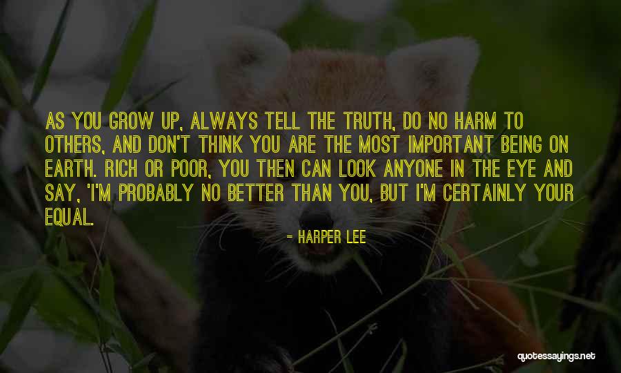 Equality Of Rich And Poor Quotes By Harper Lee