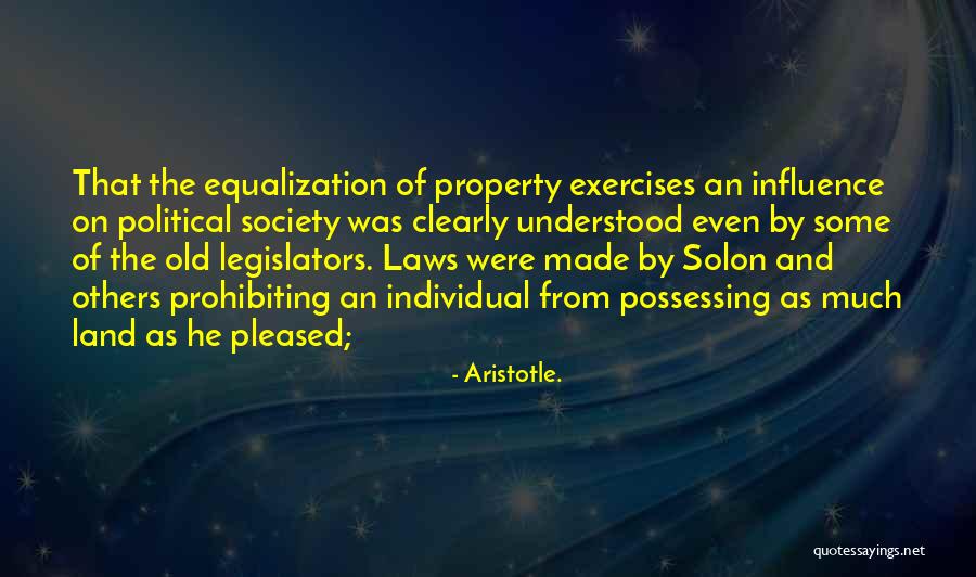 Equalization Quotes By Aristotle.