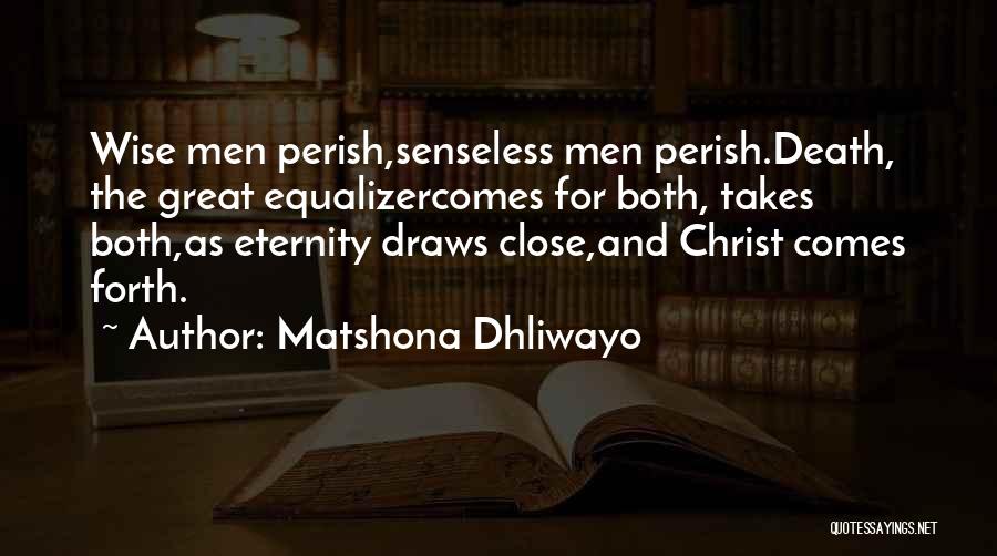 Equalizer Quotes By Matshona Dhliwayo