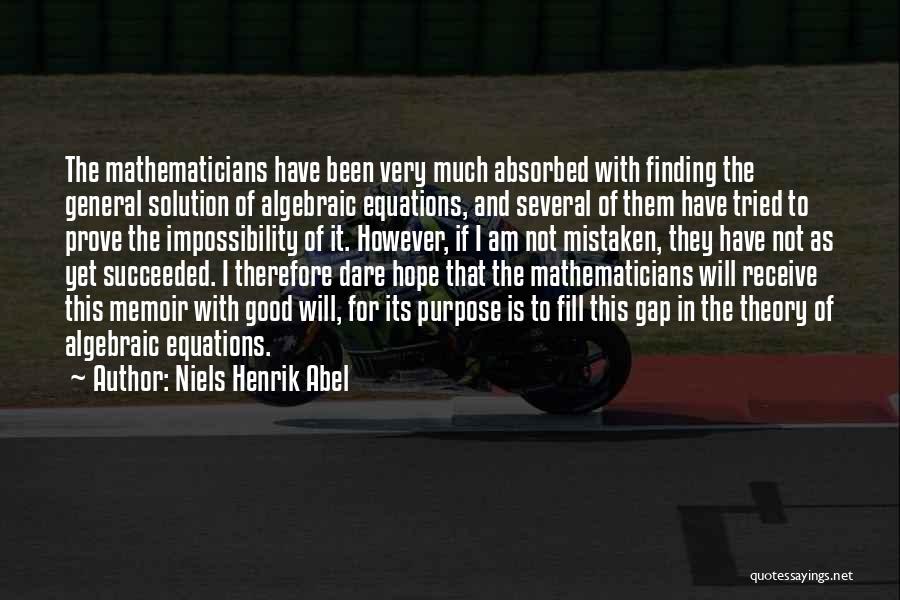 Equations Quotes By Niels Henrik Abel