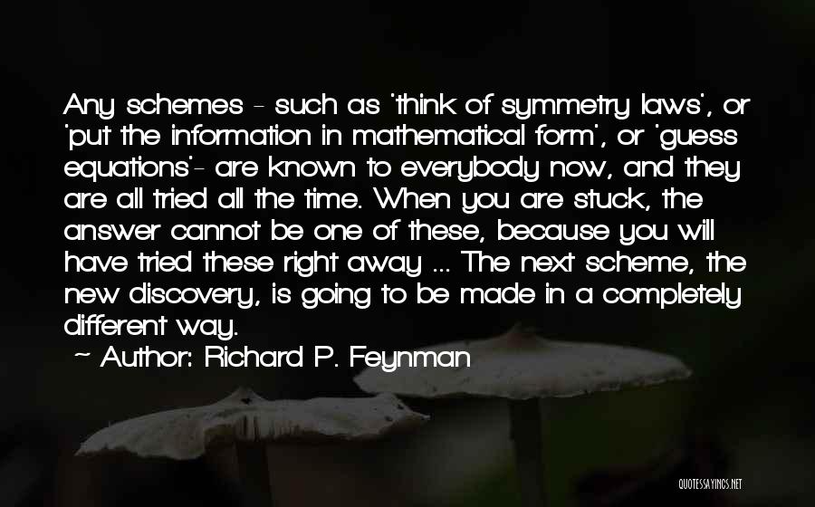 Equations Quotes By Richard P. Feynman