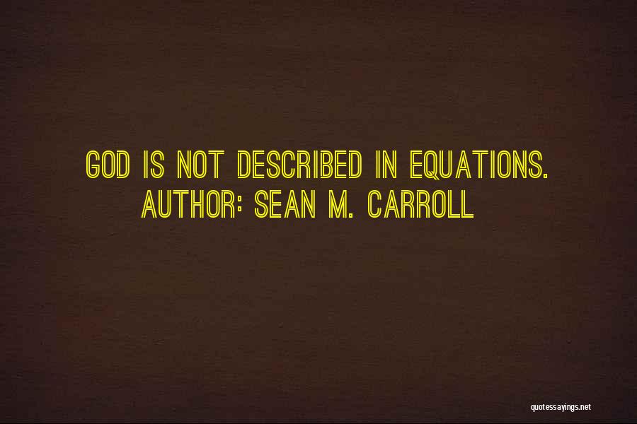 Equations Quotes By Sean M. Carroll