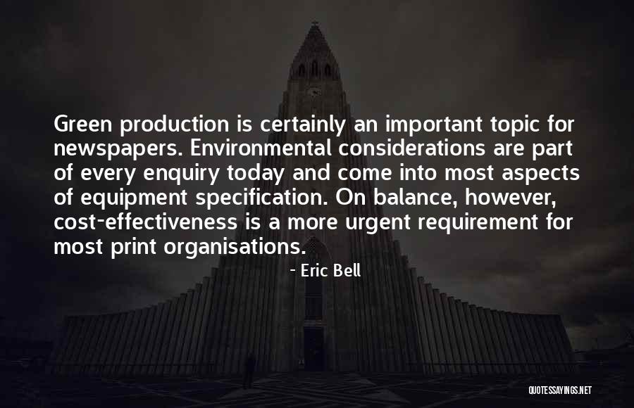 Equipment Quotes By Eric Bell