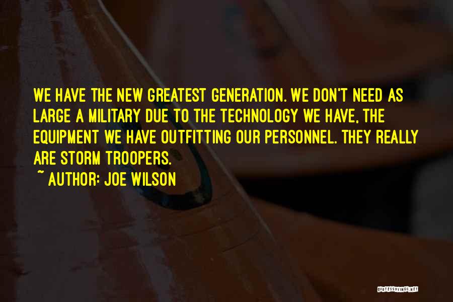Equipment Quotes By Joe Wilson