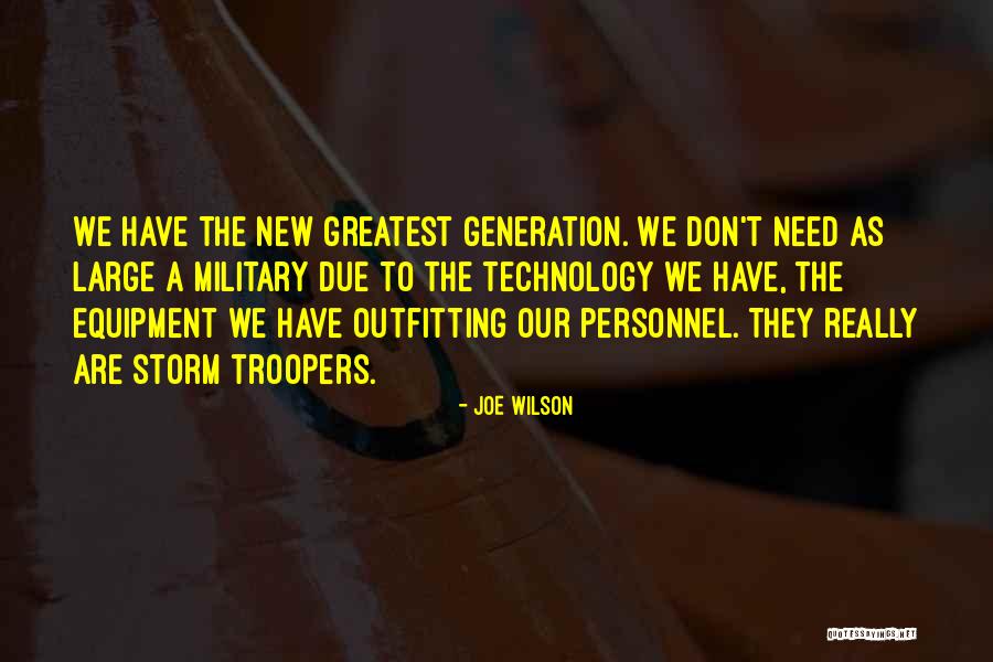 Equipment Quotes By Joe Wilson