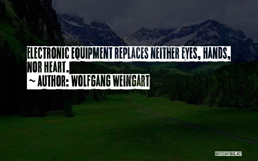 Equipment Quotes By Wolfgang Weingart