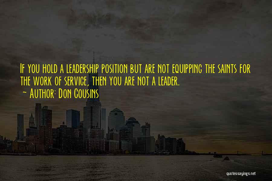 Equipping Quotes By Don Cousins