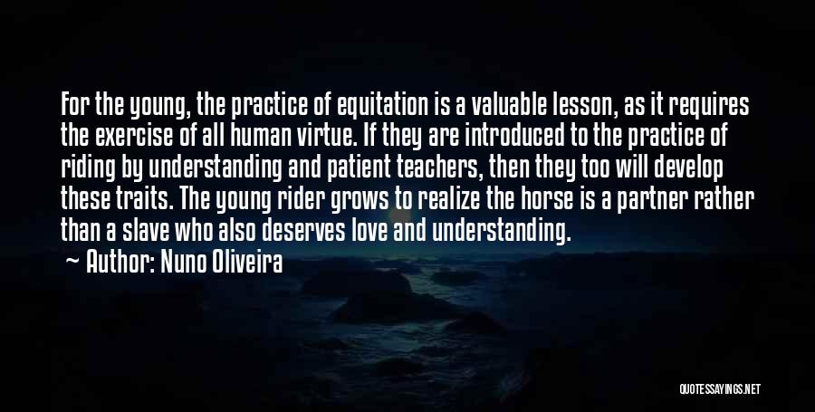 Equitation Quotes By Nuno Oliveira