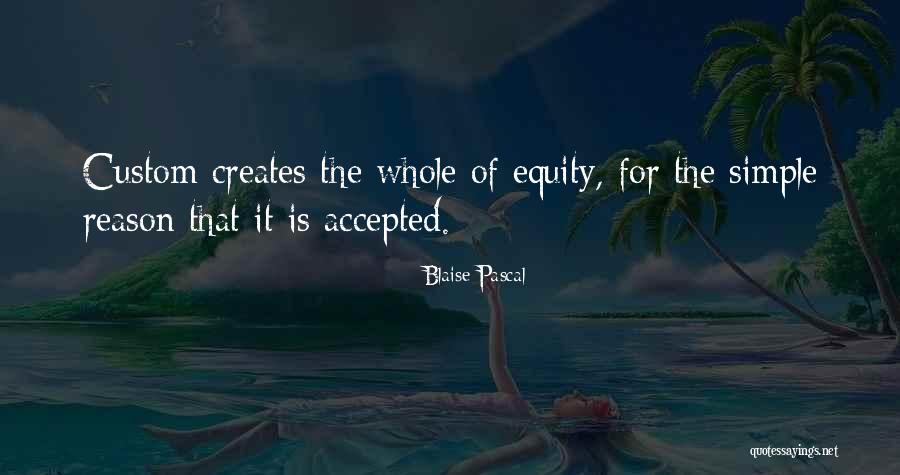 Equity Quotes By Blaise Pascal