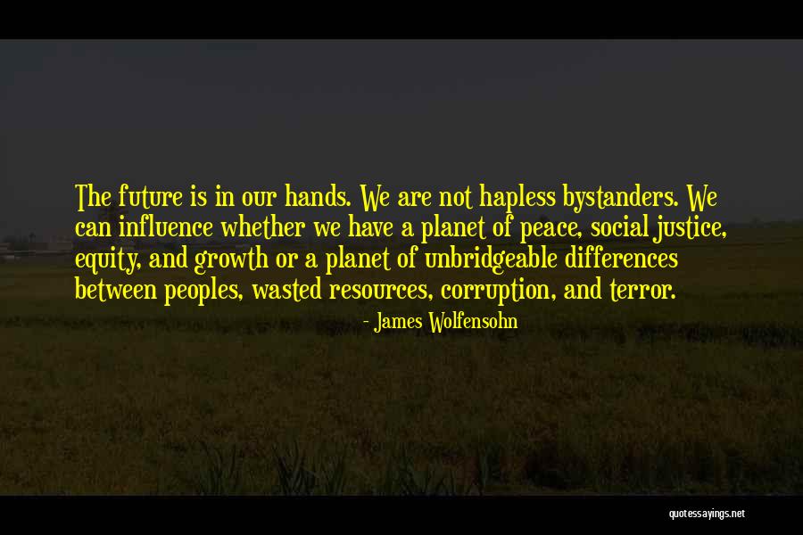 Equity Quotes By James Wolfensohn