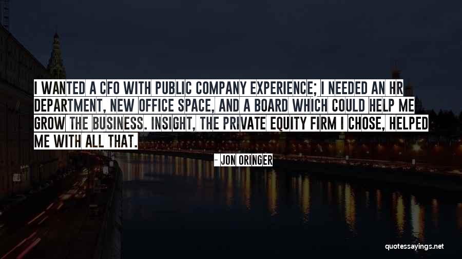 Equity Quotes By Jon Oringer