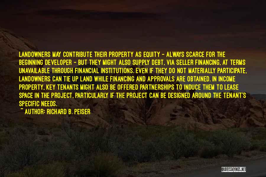 Equity Quotes By Richard B. Peiser