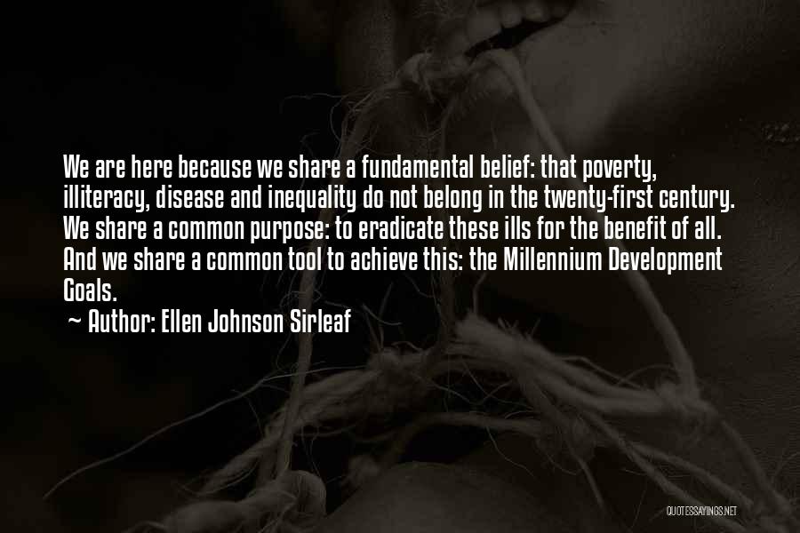 Eradicate Poverty Quotes By Ellen Johnson Sirleaf