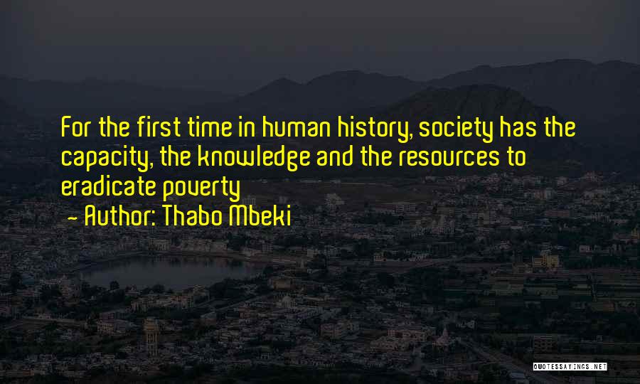 Eradicate Poverty Quotes By Thabo Mbeki