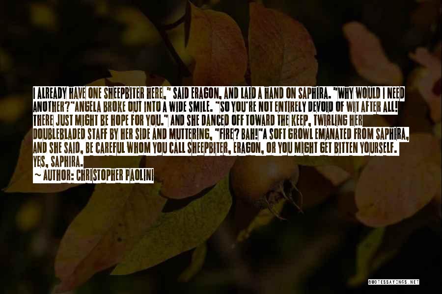 Eragon Angela Quotes By Christopher Paolini