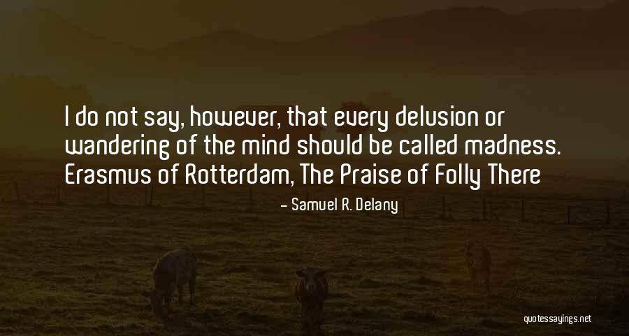 Erasmus Folly Quotes By Samuel R. Delany Erasmus Folly Quotes By Samuel R. Delany