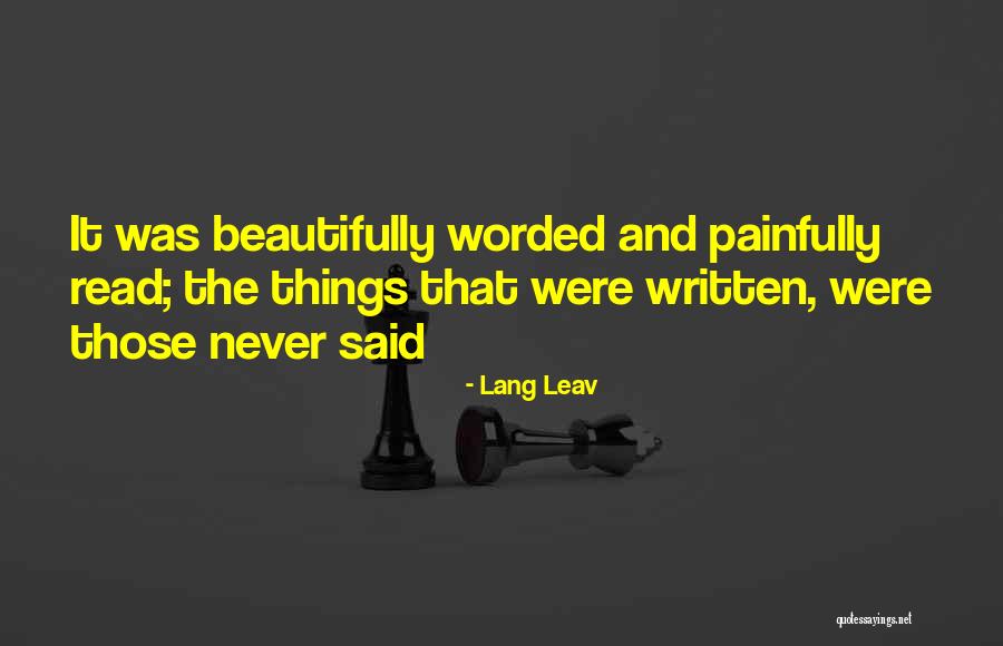 Eremon Quotes By Lang Leav Eremon Quotes By Lang Leav