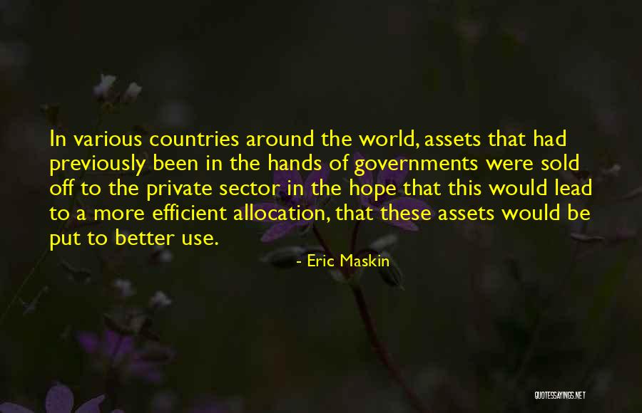 Eric Maskin Quotes 392141