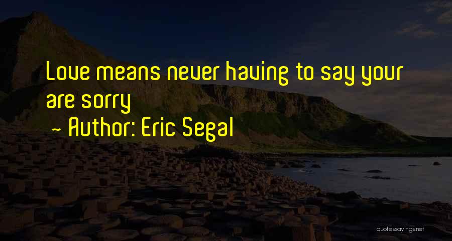 Eric Segal Quotes 1745860