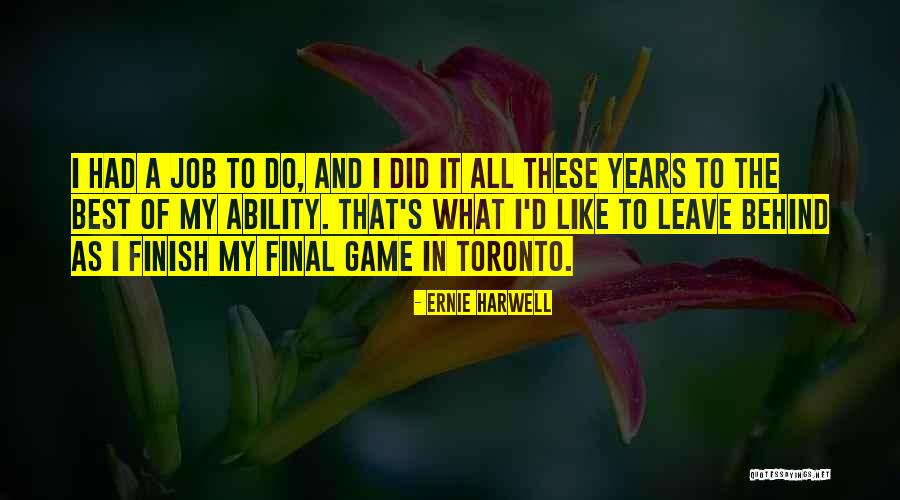 Ernie Harwell Quotes 164118