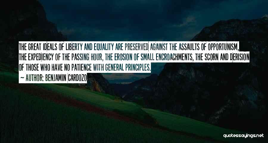 Erosion Of Liberty Quotes By Benjamin Cardozo