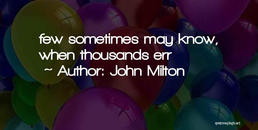 Err Off Quotes By John Milton