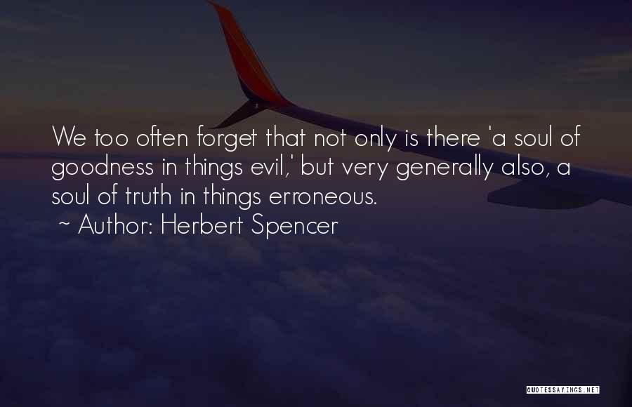 Erroneous Quotes By Herbert Spencer