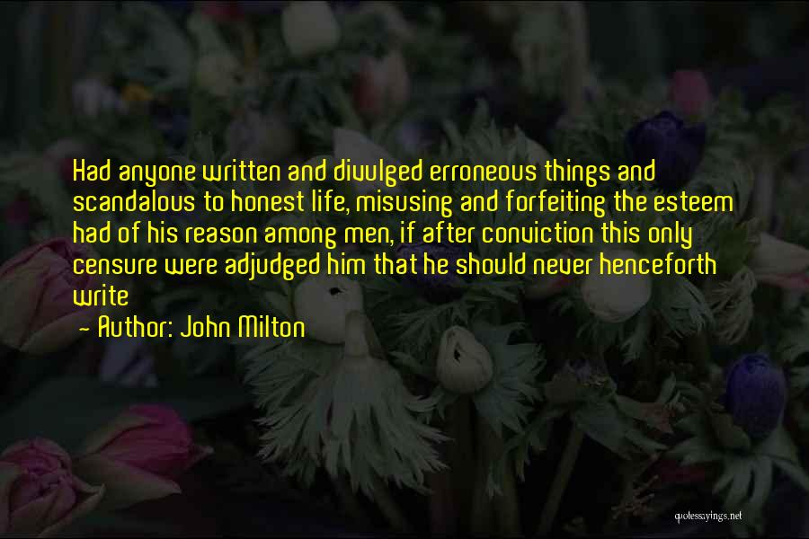 Erroneous Quotes By John Milton