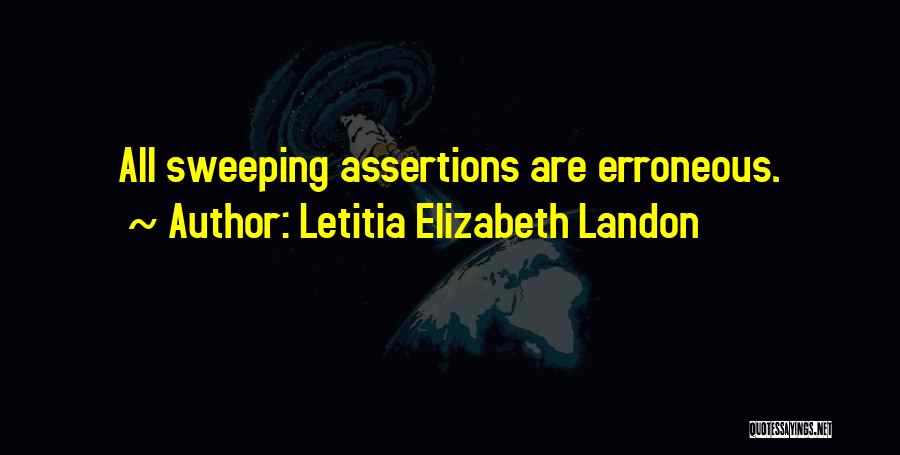 Erroneous Quotes By Letitia Elizabeth Landon