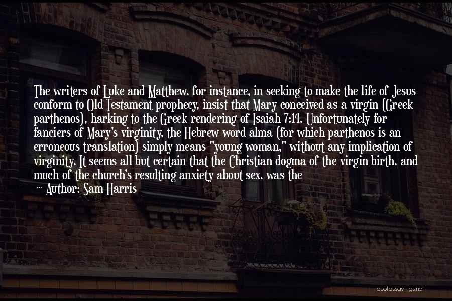 Erroneous Quotes By Sam Harris