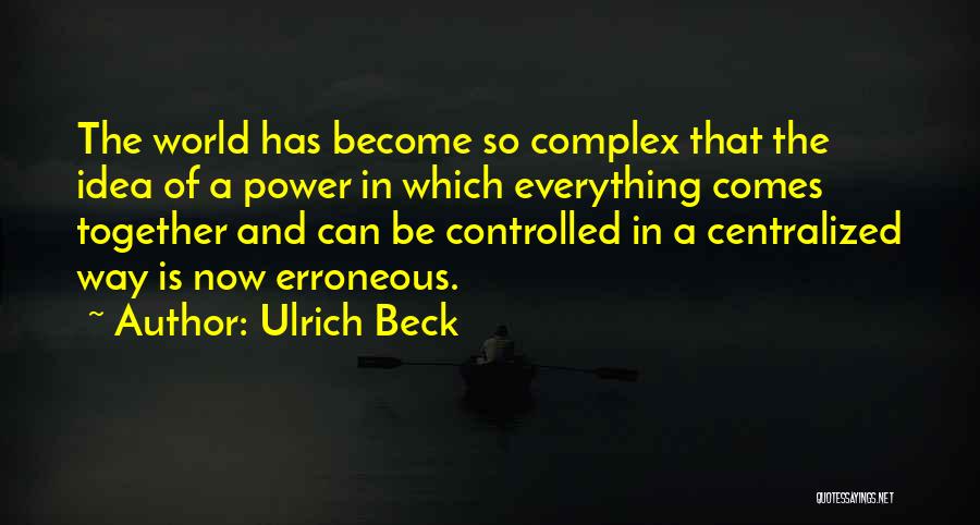 Erroneous Quotes By Ulrich Beck