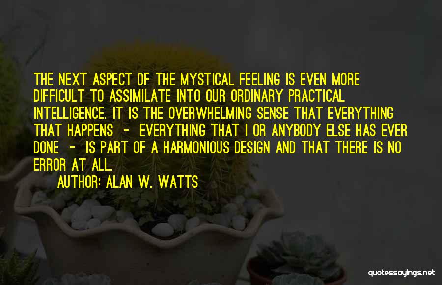 Error Quotes By Alan W. Watts