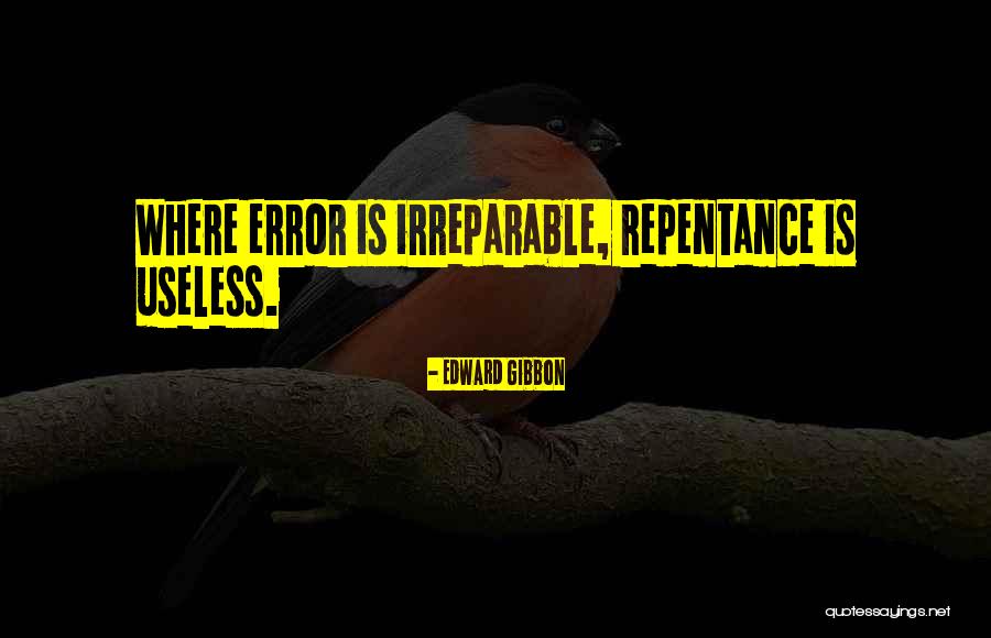 Error Quotes By Edward Gibbon