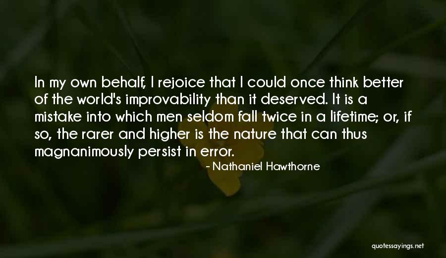 Error Quotes By Nathaniel Hawthorne