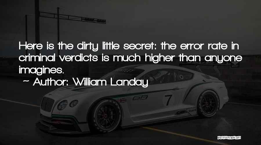 Error Quotes By William Landay