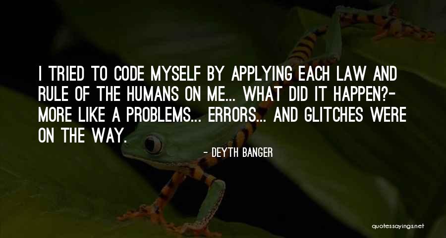 Errors Quotes By Deyth Banger