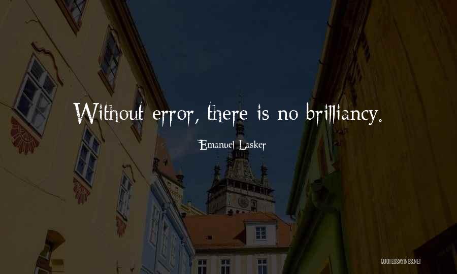 Errors Quotes By Emanuel Lasker