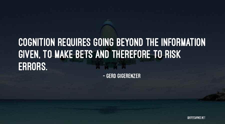 Errors Quotes By Gerd Gigerenzer